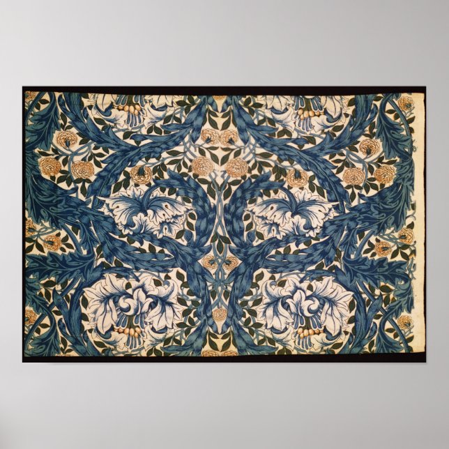 Póster Diseño de la Marigold africana, 1876 (Frente)