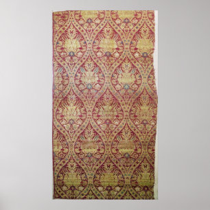 Póster Diseño de la materia textil, décimosexto/siglo