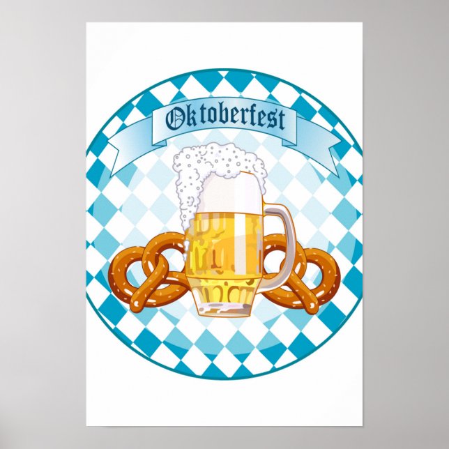 Póster Diseño de la Ronda de Celebración de Oktoberfest (Frente)