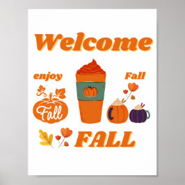 Póster Diseño de la temporada de otoño