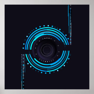 Póster Diseño de lentes de cámara Guay