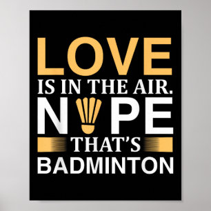 Póster Diseño de los Shuttles Badminton para Badminton