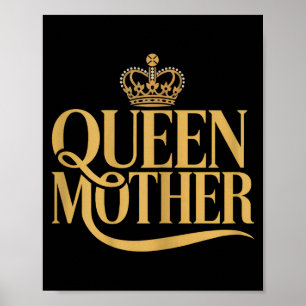 Póster Diseño de madre reina elegante para mujeres
