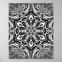 diseño de mandala floral