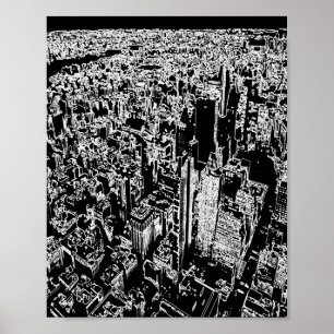 Póster Diseño de Manhattan