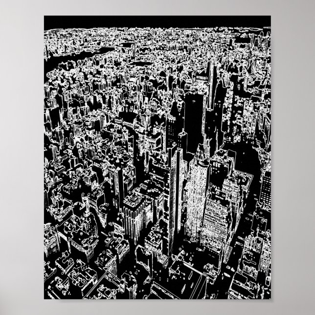 Póster Diseño de Manhattan (Frente)