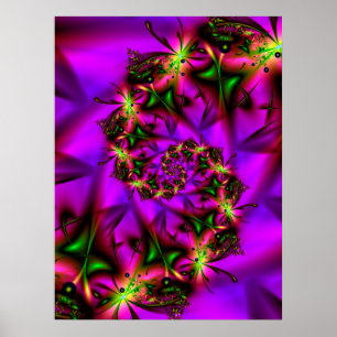 Póster Diseño de mariposa