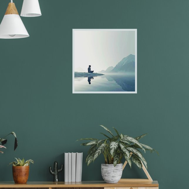 Póster Diseño de Meditación Pacífica de Mountain Zen (Salón 1)