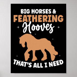 Póster Diseño De Meme De Caballo Borrador Para Un Pie De 