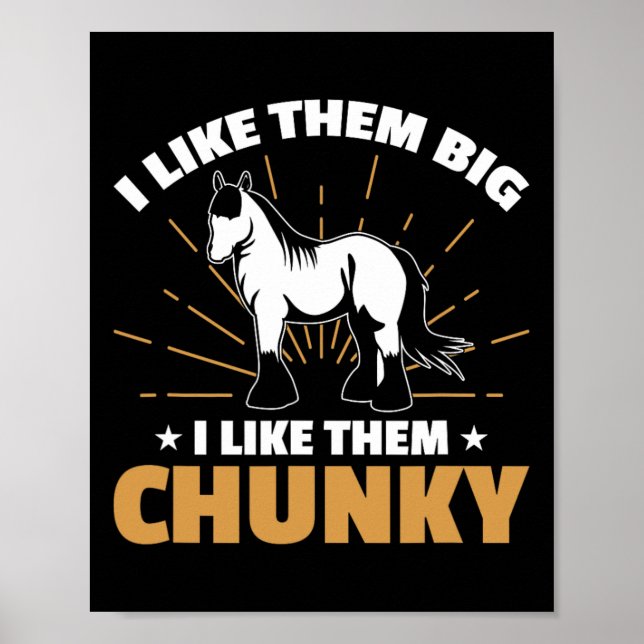 Póster Diseño De Meme De Caballo Borrador Para Un Pie De  (Frente)