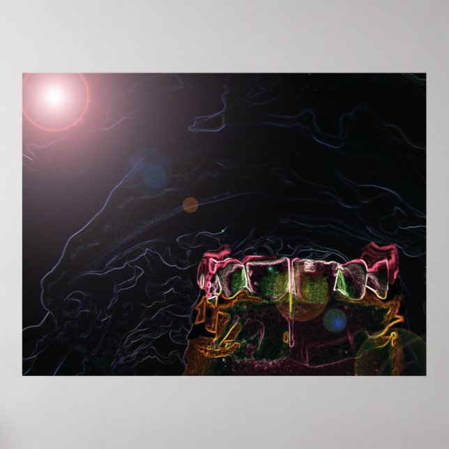 Póster Diseño de modelos de dientes Poster dentista ortod (Frente)