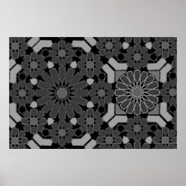 Póster Diseño de mosaico geométrico