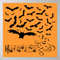 Diseño de murciélagos de música negra