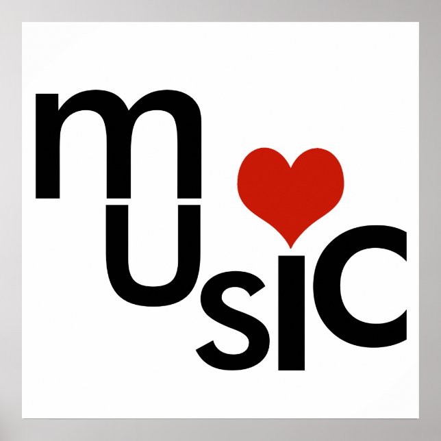 Póster diseño de música tipográfica (Frente)