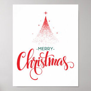 Póster Diseño de navidades con estrellas