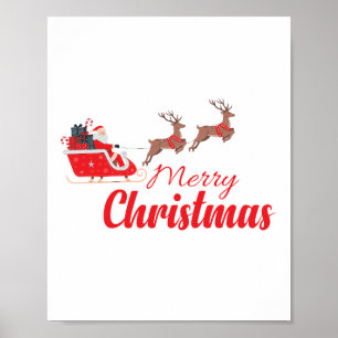 Póster Diseño de navidades y renos