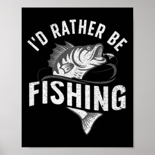 Póster Diseño de Novedad de Pesca Divertido para Hombres