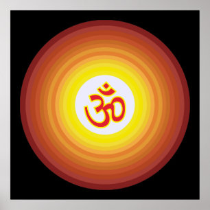 Póster Diseño de Om espiritual