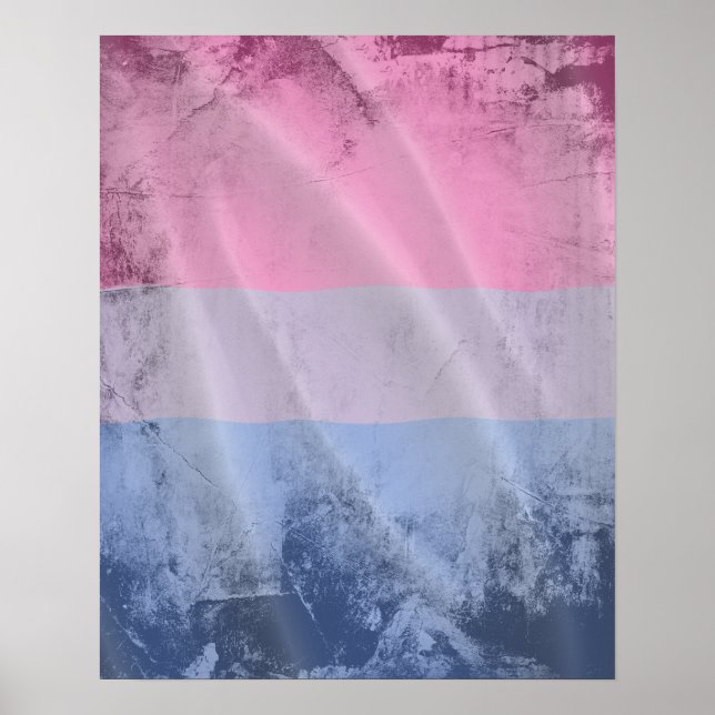 PÓSTER DISEÑO DE ONDAS DE ORGULLO BISEXUAL (Frente)