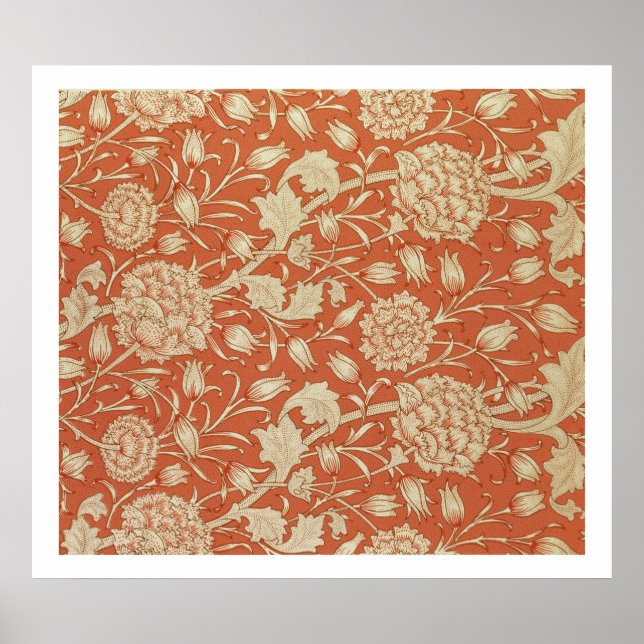 Póster Diseño de papel tapiz tulipán, 1875 (Frente)