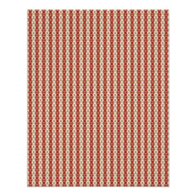 Póster Diseño de patrón de franja del desierto boho (Anverso)