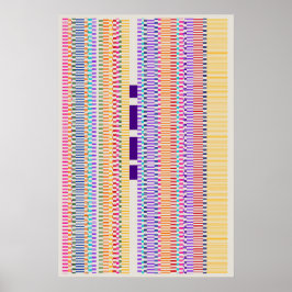 Póster Diseño de patrón de números de Ramanujan