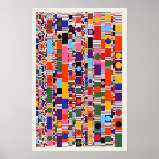 Póster Diseño de patrón de números de Ramanujan  (Frente)