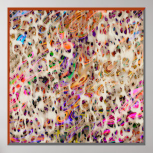 Póster diseño de patrones abstracto moderno con efecto co