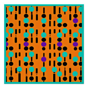 Póster Diseño de patrones abstractos de estilo