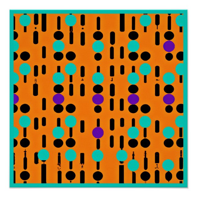 Póster Diseño de patrones abstractos de estilo (Anverso)