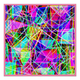 Póster Diseño de patrones abstractos vibrantes