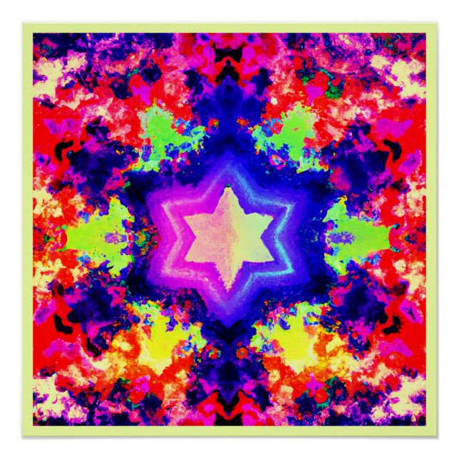 Póster Diseño de patrones coloridos modernos (Anverso)