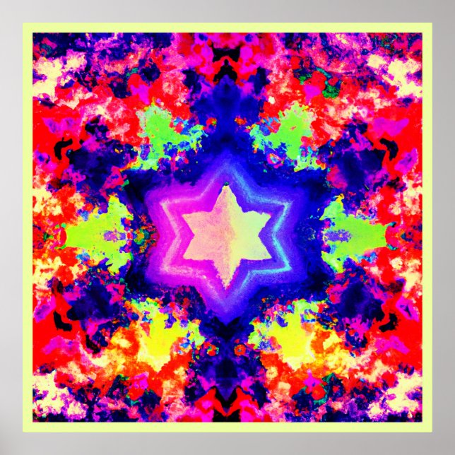 Póster Diseño de patrones coloridos modernos (Frente)