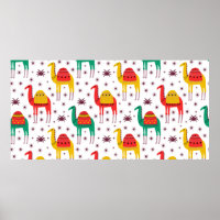 Diseño de patrones de camello en color plano