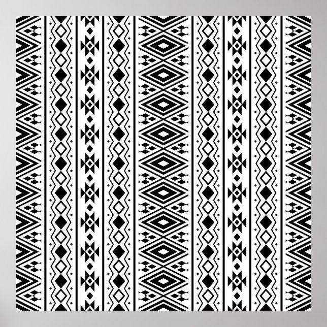 Póster Diseño de patrones étnicos sin inconvenientes, abs (Frente)