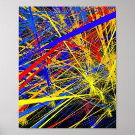 Póster Diseño de patrones geométricos abstractos