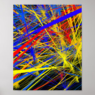 Póster Diseño de patrones geométricos abstractos