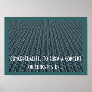 Póster Diseño de Pensamiento Creativo Conceptualizar