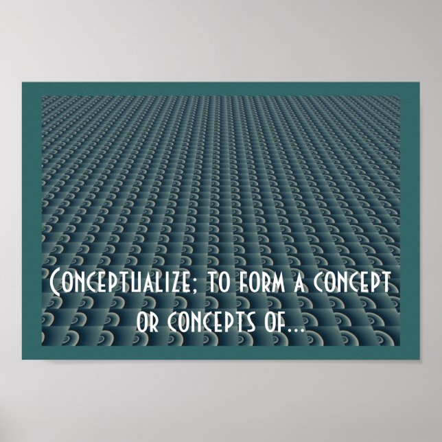 Póster Diseño de Pensamiento Creativo Conceptualizar (Frente)