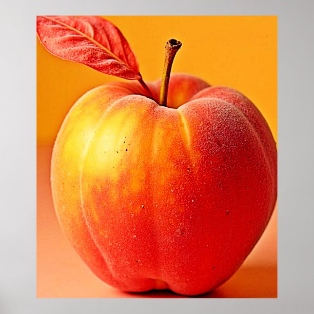 Póster Diseño de perfección de melocotón dorado (Frente)