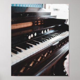 Póster Diseño de piano cuto