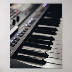 Póster Diseño de piano cuto