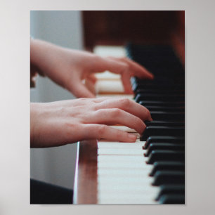 Póster Diseño de piano de bonito