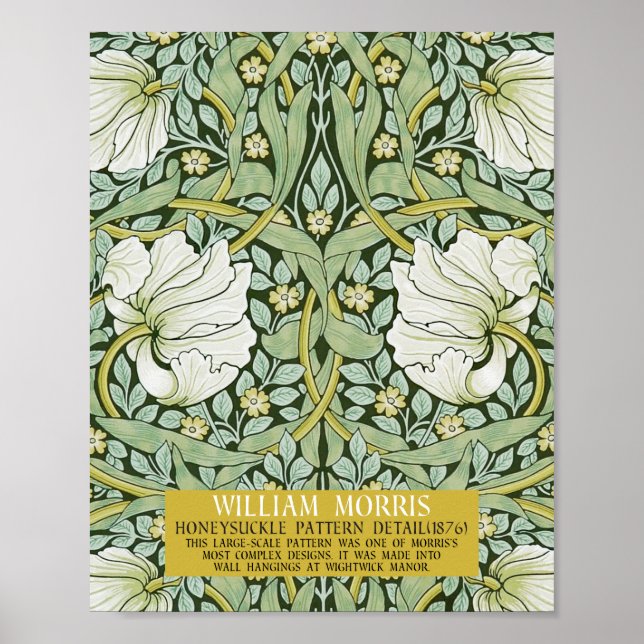 Póster Diseño de Pimpernel por William Morris (Frente)