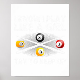 Póster Diseño De Piscina Graciosa Para Mujeres Chicas Bil