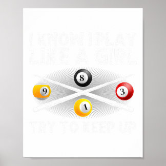 Póster Diseño De Piscina Graciosa Para Mujeres Chicas Bil