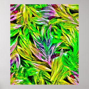Póster Diseño de plantas vibrantes