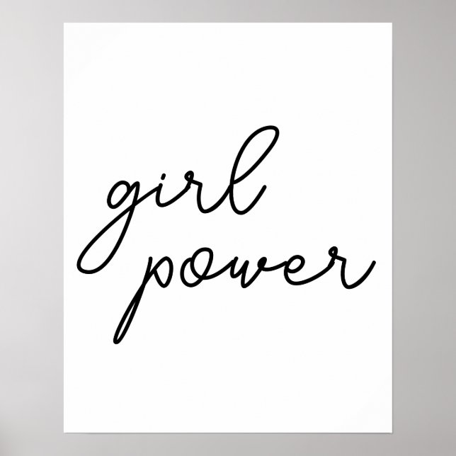 Póster Diseño de poder de chica linda de pandilla de chic (Frente)
