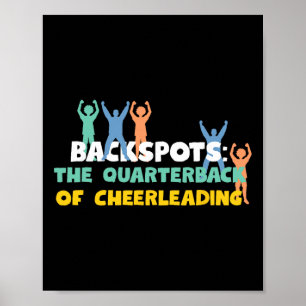 Póster Diseño de porristas de Ckspots para gimnasta y vol