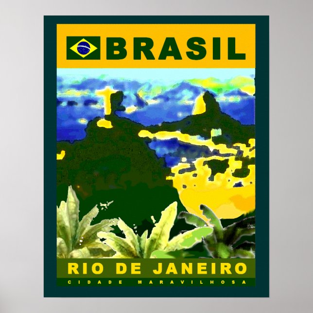 Póster diseño de poster brasil (Frente)